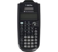 Texas Instruments TI-36X Pro Calculatrice scientifique Noir calculatrice - calculatrices (Calculatrice scientifique, 16 chiffres, 4 lignes, Solaire, Noir)