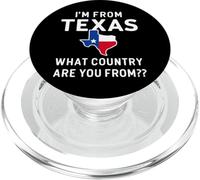 Texas Je Viens du Texas De Quel Pays venez-Vous des États-Unis PopSockets PopGrip pour MagSafe