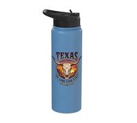 Texas : L'État de l'Étoile Solitaire - Vintage Stainless Steel Insulated Water Bottle