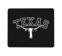 Texas Longhorn, État De L'Étoile Solitaire, Texas Strong Mousepad Lavable Mouse Pad Résistant À Usure Tapis De Souris pour Voyage Jeu Maison 25X30Cm
