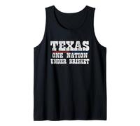 Texas One Nation Under Brisket BBQ - Barbecue Amusant Texas Débardeur