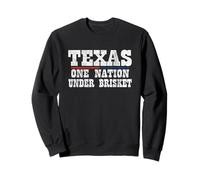 Texas One Nation Under Brisket BBQ - Barbecue Amusant Texas Sweatshirt