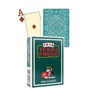 Modiano 3005461 Jeu de crtaes de Texas Poker 100% Vert foncé en Plastique