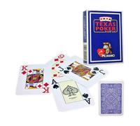 Texas Poker Maison Em Bleu Couleur Jouer Cartes MODIANO Jumbo Index Taille Neuf