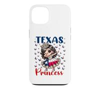 Texas Princess Dab Dance Drapeau du Texas pour Filles Coque pour iPhone 13