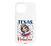 Texas Princess Dab Dance Drapeau du Texas pour Filles Coque pour iPhone 15