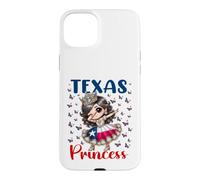 Texas Princess Dab Dance Drapeau du Texas pour Filles Coque pour iPhone 15 Plus