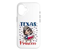 Texas Princess Dab Dance Drapeau du Texas pour Filles Coque pour iPhone 16