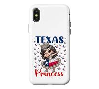 Texas Princess Dab Dance Drapeau du Texas pour Filles Coque pour iPhone X/XS