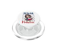 Texas Princess Dab Dance Drapeau du Texas pour Filles PopSockets PopGrip pour MagSafe