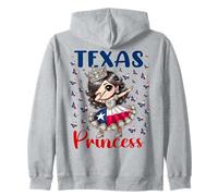 Texas Princess Dab Dance Drapeau du Texas pour Filles Sweat à Capuche
