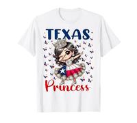 Texas Princess Dab Dance Drapeau du Texas pour Filles T-Shirt