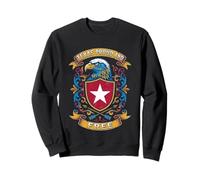 Texas Proud and Free Eagle Lone Star Panneau Art Vintage Sweatshirt