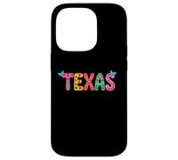 Texas Retro Aesthetic Floral Boho Design for Women and Girls Coque pour iPhone 14 Pro