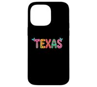 Texas Retro Aesthetic Floral Boho Design for Women and Girls Coque pour iPhone 14 Pro Max