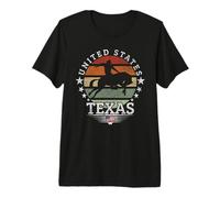 Texas Rodeo Cheval Retro Pride T-Shirt Haut de Gamme