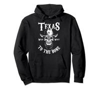 Texas Skull Wild West To The Bone Squelette de cowboy américain Sweat à Capuche