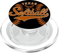 Texas Softball Vintage Mens Kids Team Retro Softball Fan PopSockets PopGrip pour MagSafe