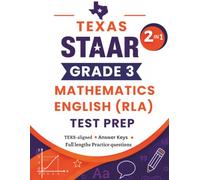 Texas STAAR Grade 3 Mathematics and Reading Language Arts Test Prep: Complete Math and Reading Language Arts RLA Practice Workbook for 3rd grader