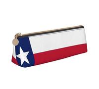 Texas State Flag Triangle Étui en cuir multifonctionnel Sac de maquillage et papeterie Sac de rangement portable, blanc, One Size, Légères