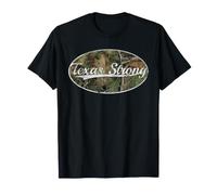 Texas Strong Distressed Camo Lone Star Graphic T-Shirt