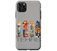 Texas, Style Aquarelle, icônes du Texas, t-Shirt d'État Coque pour iPhone 11 Pro Max