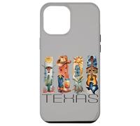 Texas, Style Aquarelle, icônes du Texas, t-Shirt d'État Coque pour iPhone 12 Pro Max