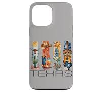 Texas, Style Aquarelle, icônes du Texas, t-Shirt d'État Coque pour iPhone 13 Pro Max