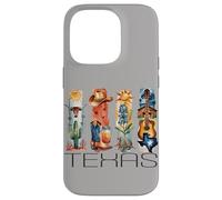 Texas, Style Aquarelle, icônes du Texas, t-Shirt d'État Coque pour iPhone 14 Pro