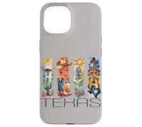 Texas, Style Aquarelle, icônes du Texas, t-Shirt d'État Coque pour iPhone 15