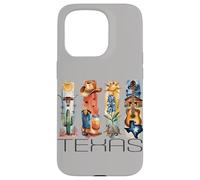 Texas, Style Aquarelle, icônes du Texas, t-Shirt d'État Coque pour iPhone 15 Pro