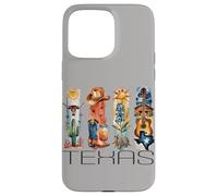 Texas, Style Aquarelle, icônes du Texas, t-Shirt d'État Coque pour iPhone 15 Pro Max