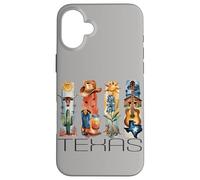 Texas, Style Aquarelle, icônes du Texas, t-Shirt d'État Coque pour iPhone 16 Plus