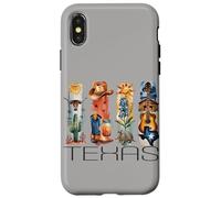Texas, Style Aquarelle, icônes du Texas, t-Shirt d'État Coque pour iPhone X/XS
