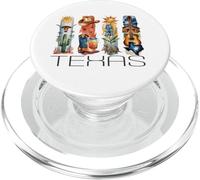 Texas, Style Aquarelle, icônes du Texas, t-Shirt d'État PopSockets PopGrip pour MagSafe