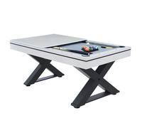Table multi-jeux, ping-pong et billard en bois blanc TEXAS