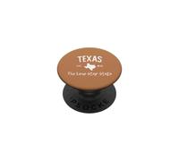 Texas The Lone Star State Western Rodeo Est 1845 Cowboy PopSockets PopGrip Adhésif