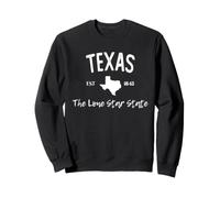 Texas The Lone Star State Western Rodeo Est 1845 Cowboy Sweatshirt