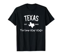 Texas The Lone Star State Western Rodeo Est 1845 Cowboy T-Shirt