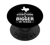 Texas Tout est Plus Grand dans l'État des États-Unis du Texas Amérique PopSockets PopGrip Adhésif
