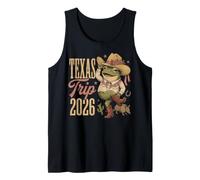 Texas Trip 2026 Cowboy Grenouille Western Vacation Souvenir Débardeur