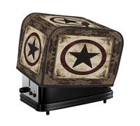 Texas Western Housse de protection pour grille-pain 4 tranches pour machine à pain, petit appareil de cuisine Marron