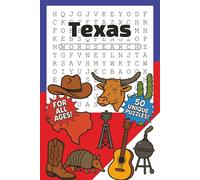 Texas Word Search: All Ages Word Search Puzzle Book with Easy to Read Print about Cowboys, Longhorns, the Alamo, and More | 6 x 9 inches, 100 pages | ... Gift for Vacations, Holidays, and Free Times!