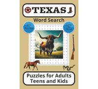 Texas Word Search Puzzle Book: Word Search Puzzles with Easy to Read Print about The Lone Star State, Cowboy Culture and More | 6x9 Inches | 112 Pages ... History in a Fun and Brain-Challenging Way