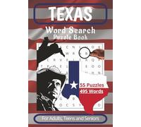 Texas Word Search Puzzle Book: Word Search with 495 Words about Texas, Cowboy, Country and More⎮6x9 inches, 110 Pages, 55 Puzzles... Gift for Vacation, Holidays and Down Time on the Ranch