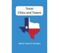 Texas word search puzzle book: Word searches of Texas city and town names, 6x9, 240 pages
