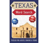 Texas Word Search Puzzle Book: Word Searches with Easy to Read Print about Texas, Cities, History, the Alamo and More | 6x9 inches, ... ... Gift for Vacations, Holiday, & Texans
