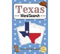 Texas Word Search Puzzle Book: Word Searches with Easy to Read Print About Texas, the Lone Star State, Southern Living, and More ... 6x9 inches, 110 ... Gifts for Vacations, Holidays, and Free Times