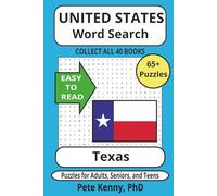 Texas Word Search Puzzle Book: Word Searches with Easy to Read Print about Texas, the Lone Star state, cities, towns, & municipalities | 6x9 inches, ... holidays, birthdays, and free time.