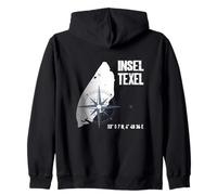 Texel Mer du Nord Île Coordonnées Carte Vacances Sweat à Capuche